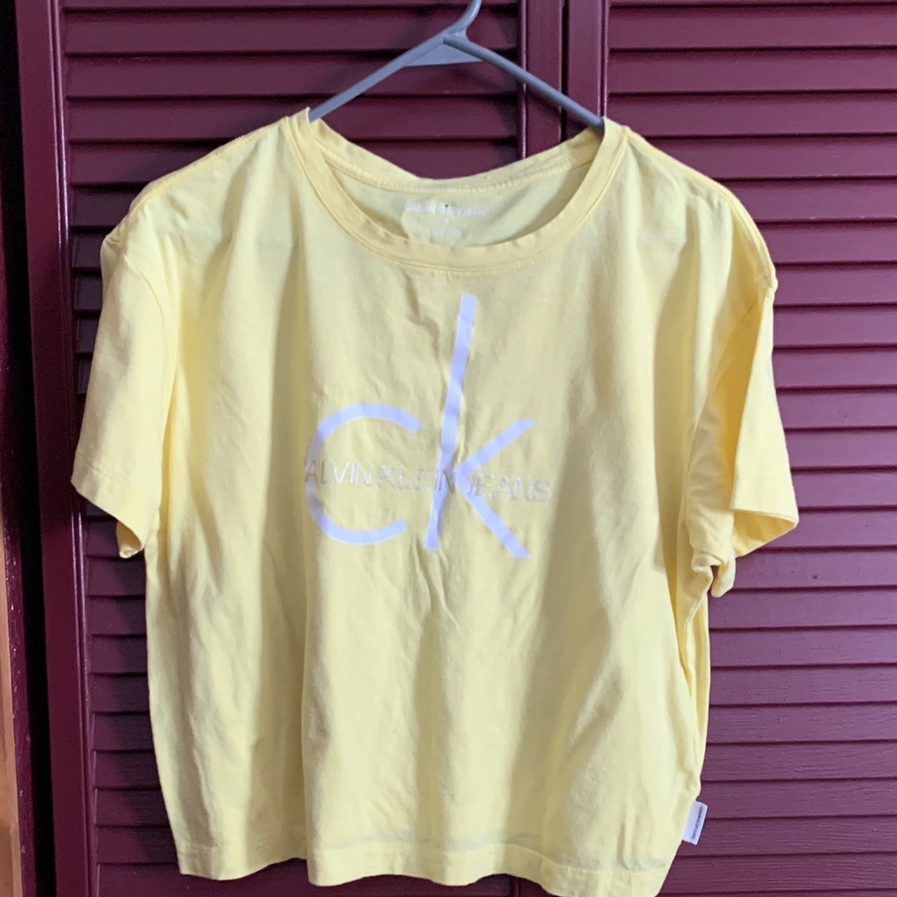 Calvin Klein Bright Yellow Short Sleeve Tee